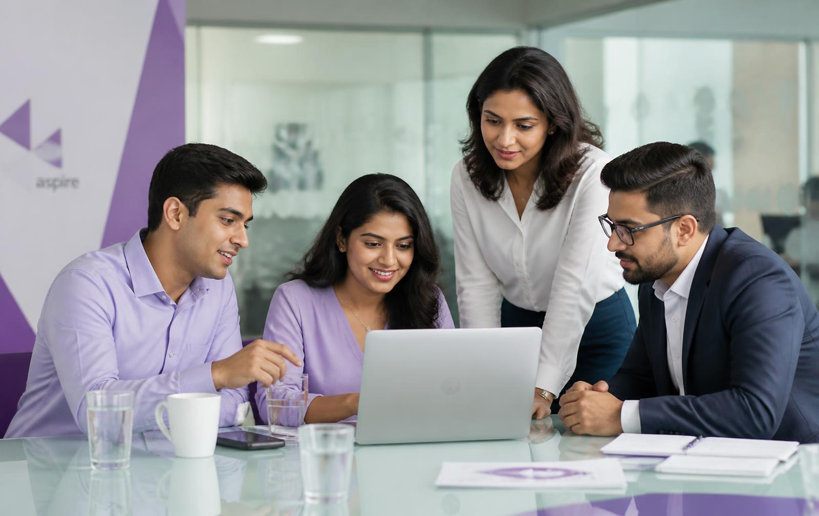 Team collaborating on an HR workflow inside FabHR